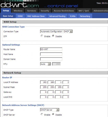 gateway router IP address